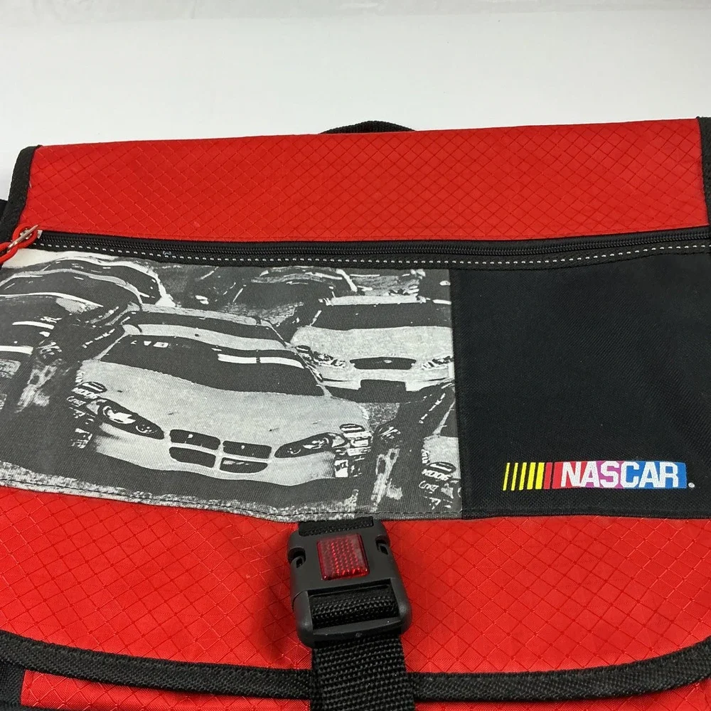 NASCAR Racing Messenger Bag Red‎ Black Shoulder Bag Racing Cars Logo